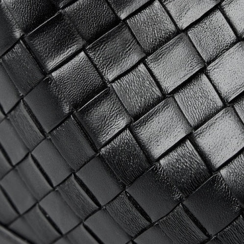 Women's Cowhide Handwoven Large Capacity Crossbody and Shoulder Bag