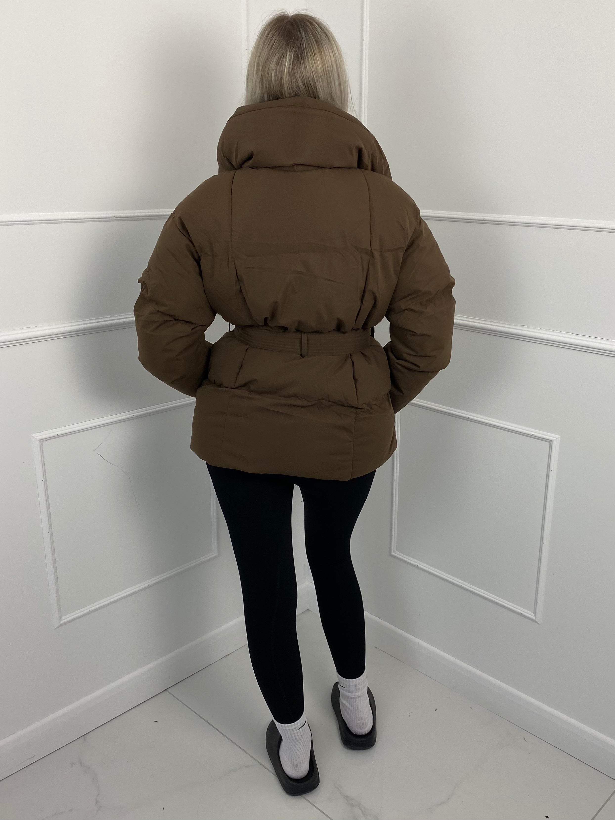 KARLY – Short Belted Puffer Jacket