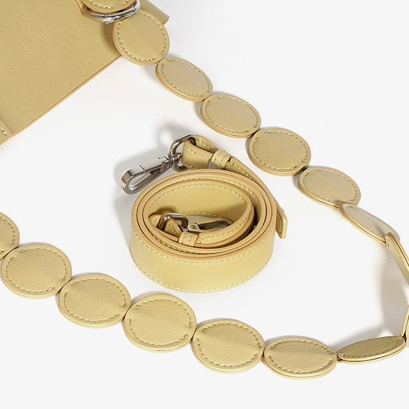 Women's Genuine Leather Adjustable Strap Handheld and Shoulder Bucket Bag