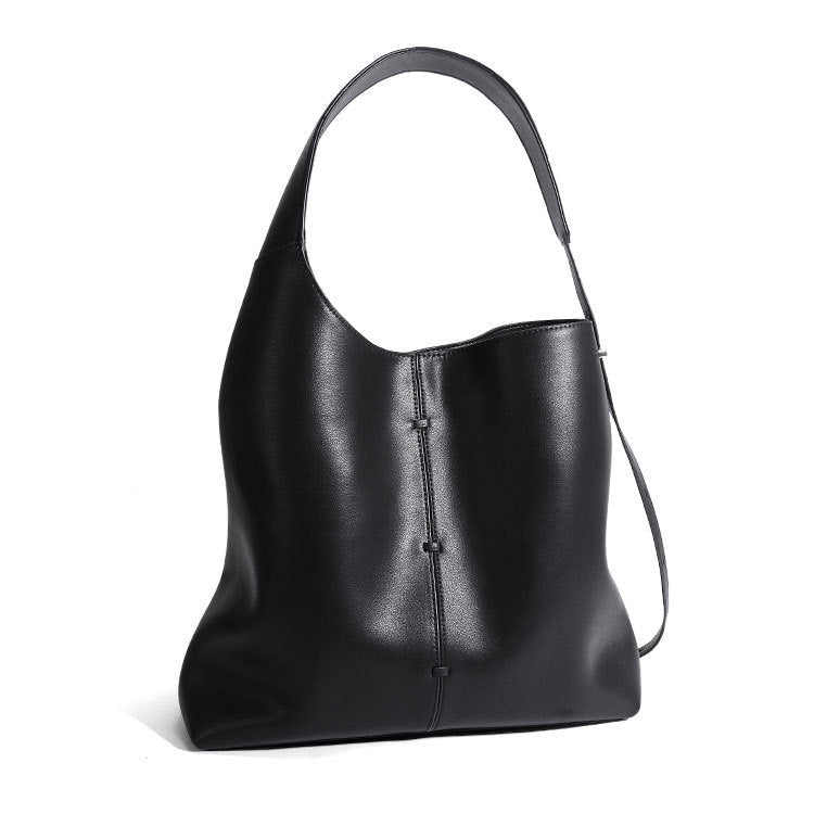 Spring Summer Women's Genuine Leather Large Capacity Premium Underarm Handheld Tote Shoulder Bag