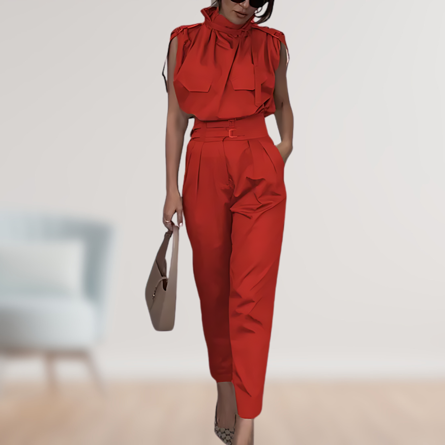 Jazlyn - Stylish Belted Jumpsuit