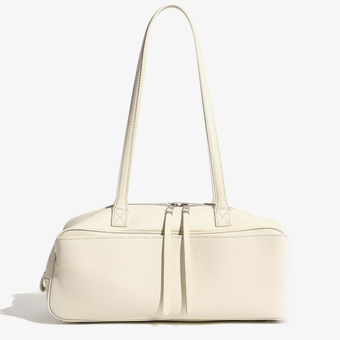 Women's Genuine Pebbled Leather Shoulder Handbag