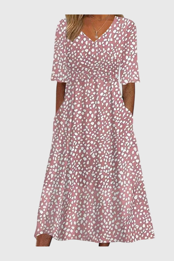 Andrea – Polka Dot Midi Dress