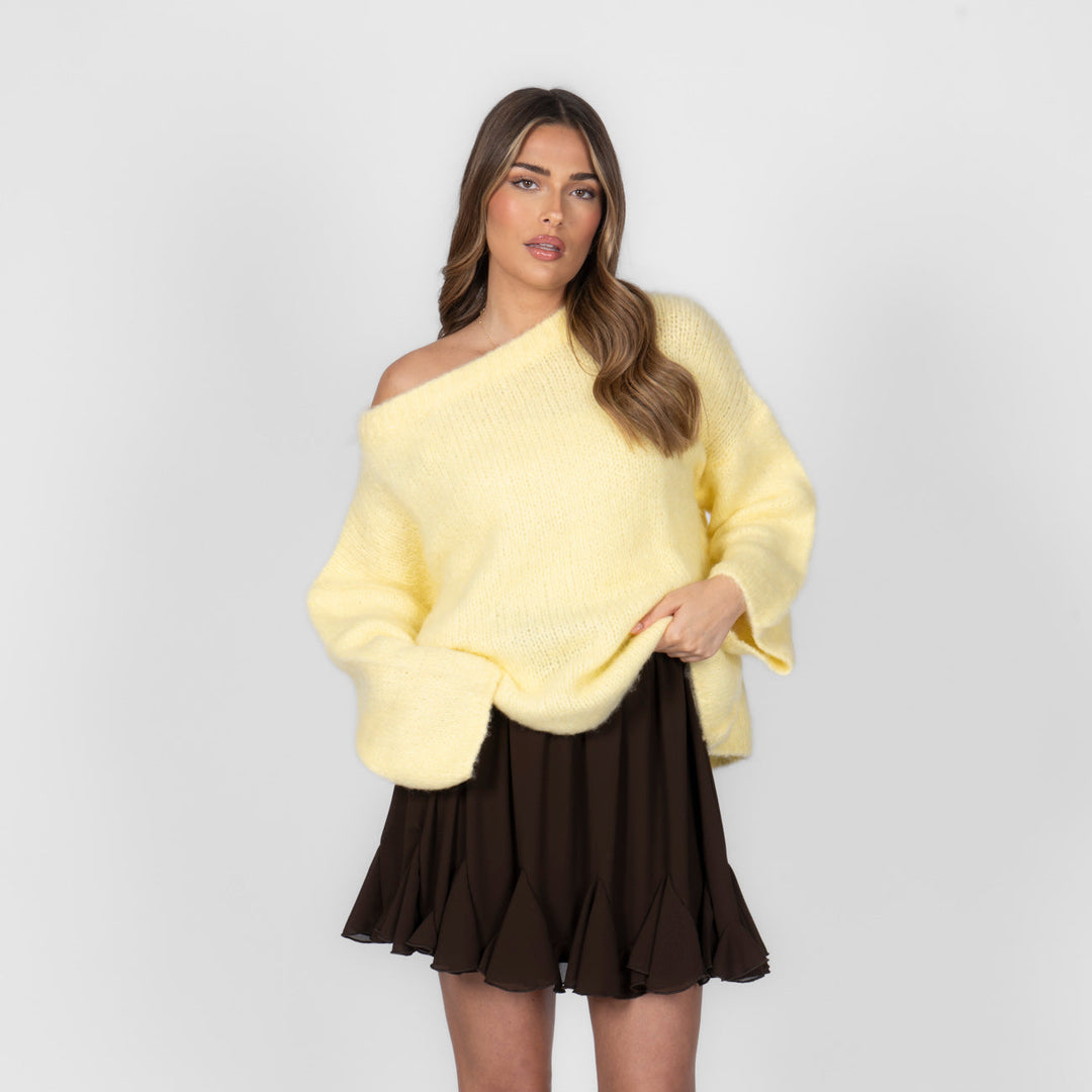Ultra-Soft Off-Shoulder Knit