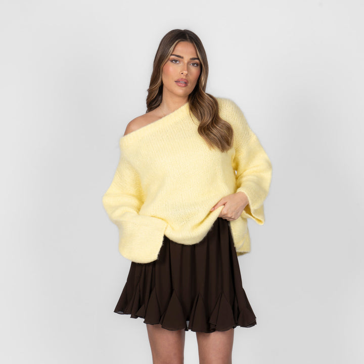 Ultra-Soft Off-Shoulder Knit