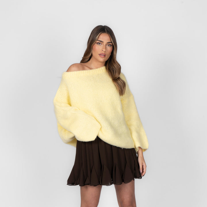 Ultra-Soft Off-Shoulder Knit
