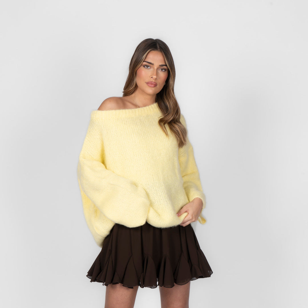 Ultra-Soft Off-Shoulder Knit