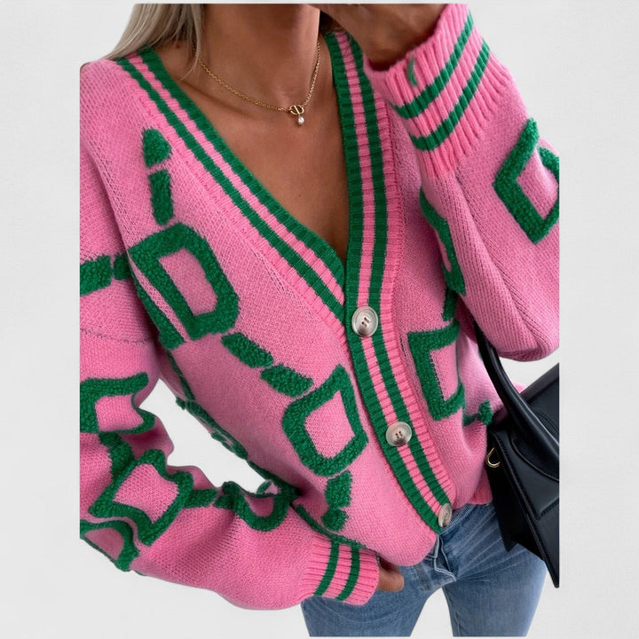 Cristine - Block Knit Cardigan