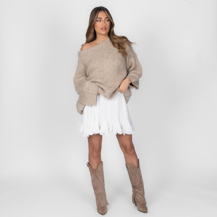 Ultra-Soft Off-Shoulder Knit