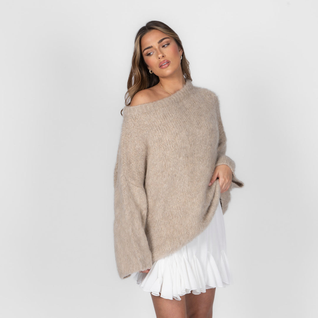 Ultra-Soft Off-Shoulder Knit