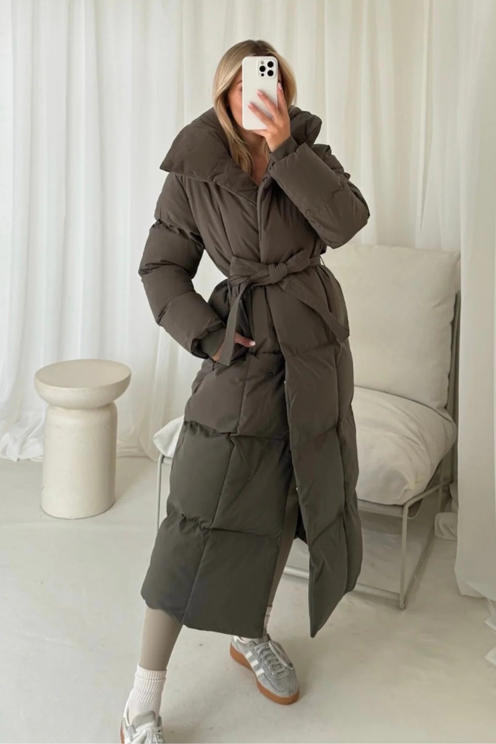 Derya - Long puffer coat