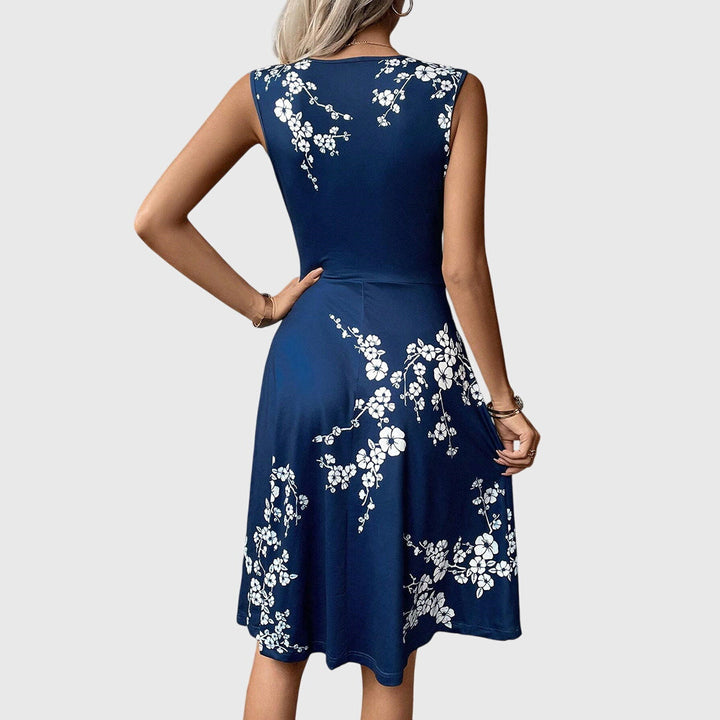 Brenda - Women's summer dress with wrap neckline