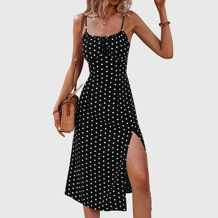 Aprille – Polka Dot Midi Dress