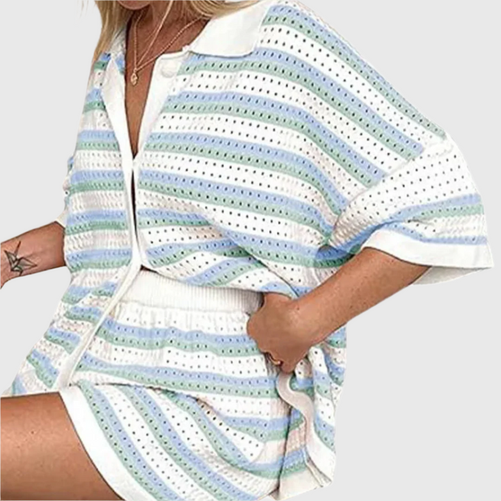 Yara - Open-Knit Co-Ord Set