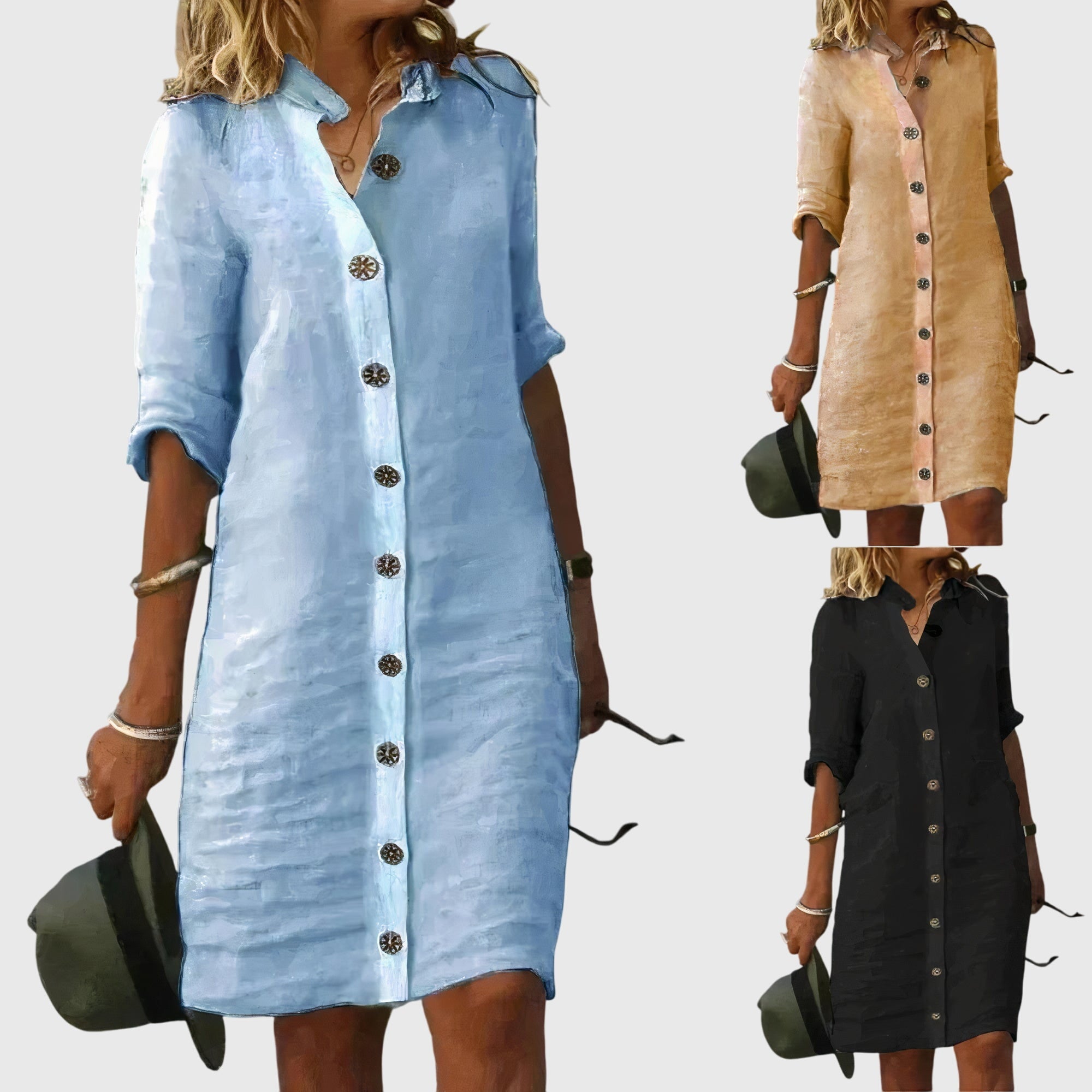 Christine - Stylish button dress