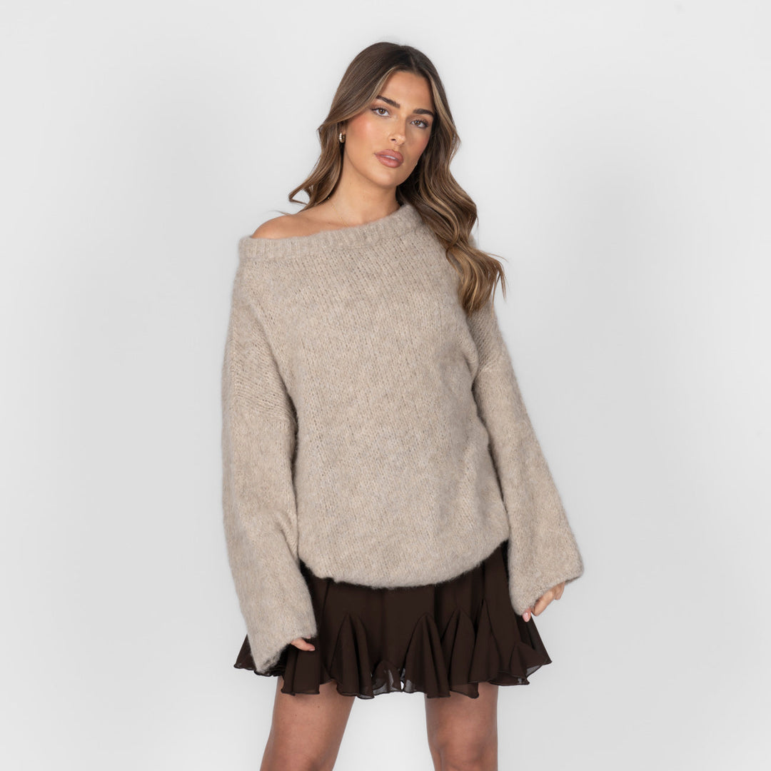 Ultra-Soft Off-Shoulder Knit