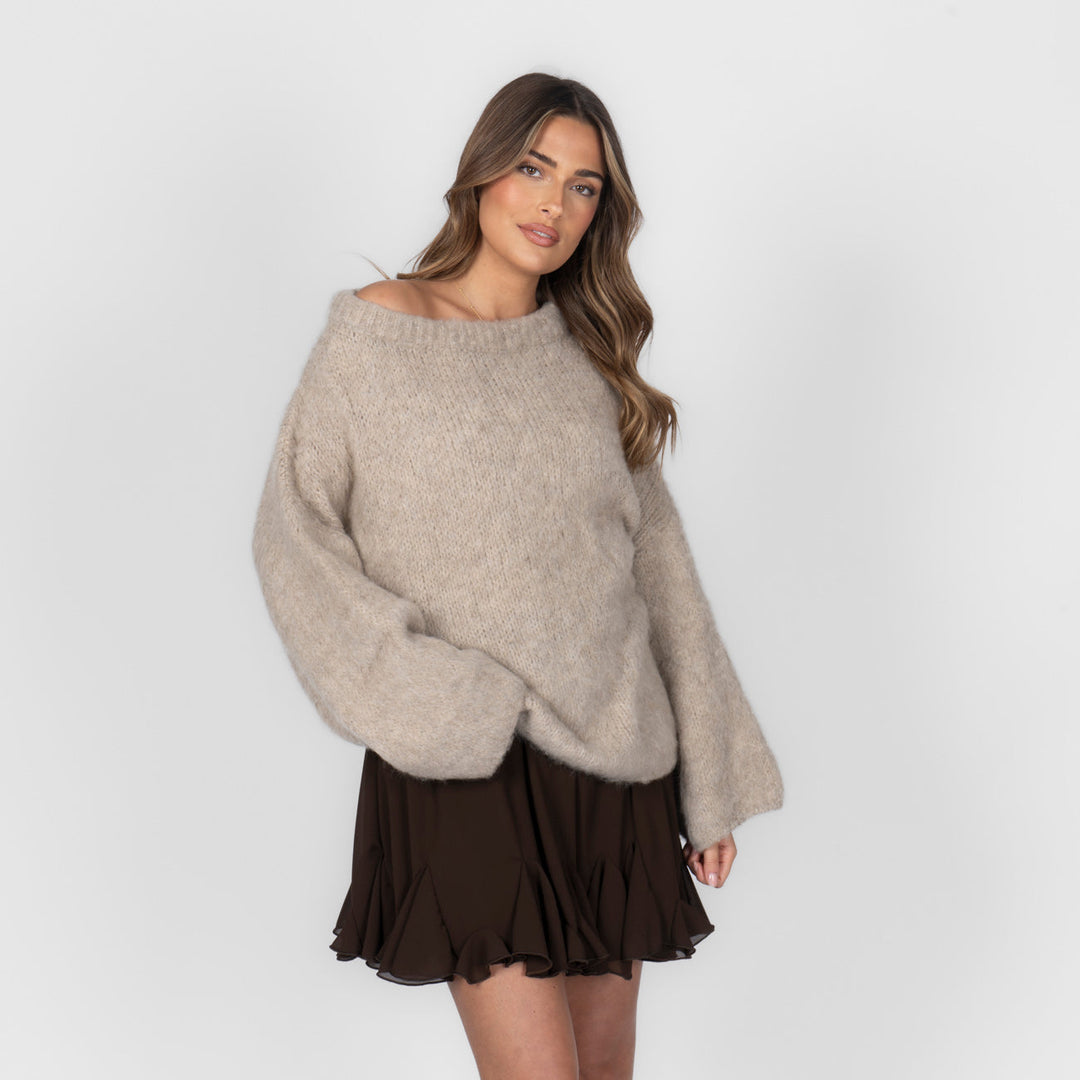 Ultra-Soft Off-Shoulder Knit