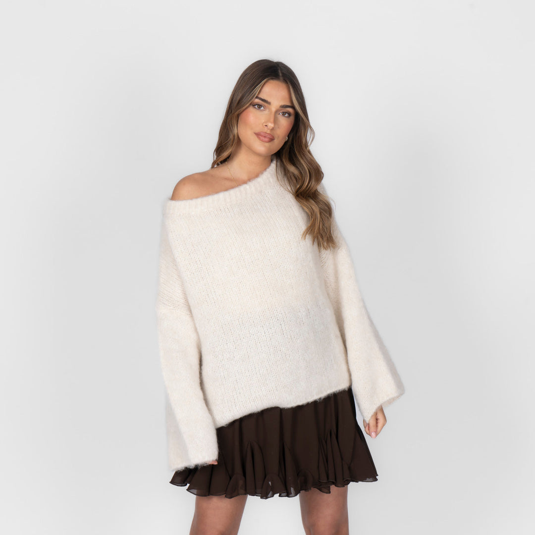 Ultra-Soft Off-Shoulder Knit