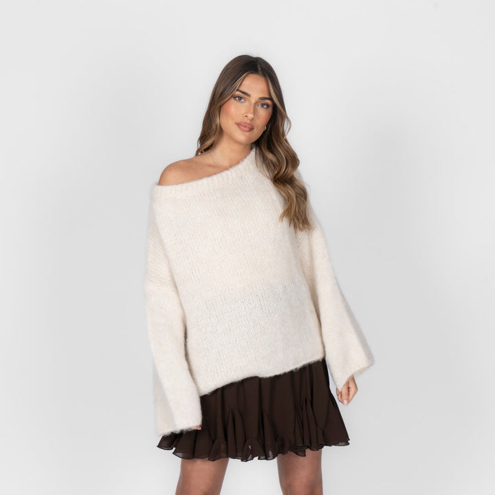 Ultra-Soft Off-Shoulder Knit