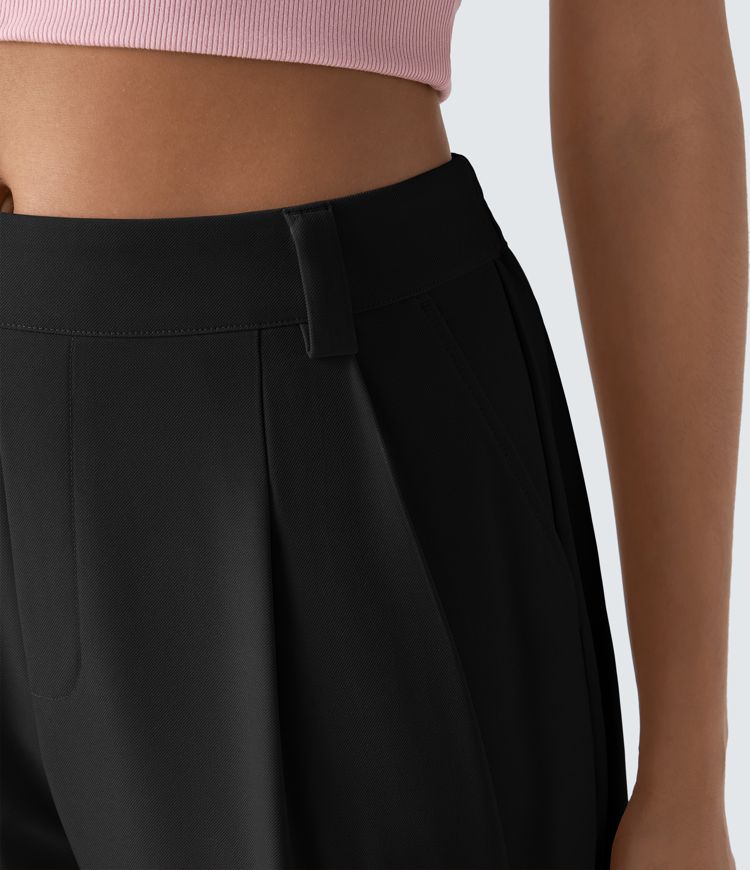 Mid Rise - Side Pocket Barrel Leg Work Trousers