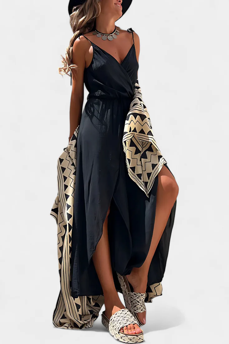 Lizzie - Washed Cotton Jumpsuit with Side Slits