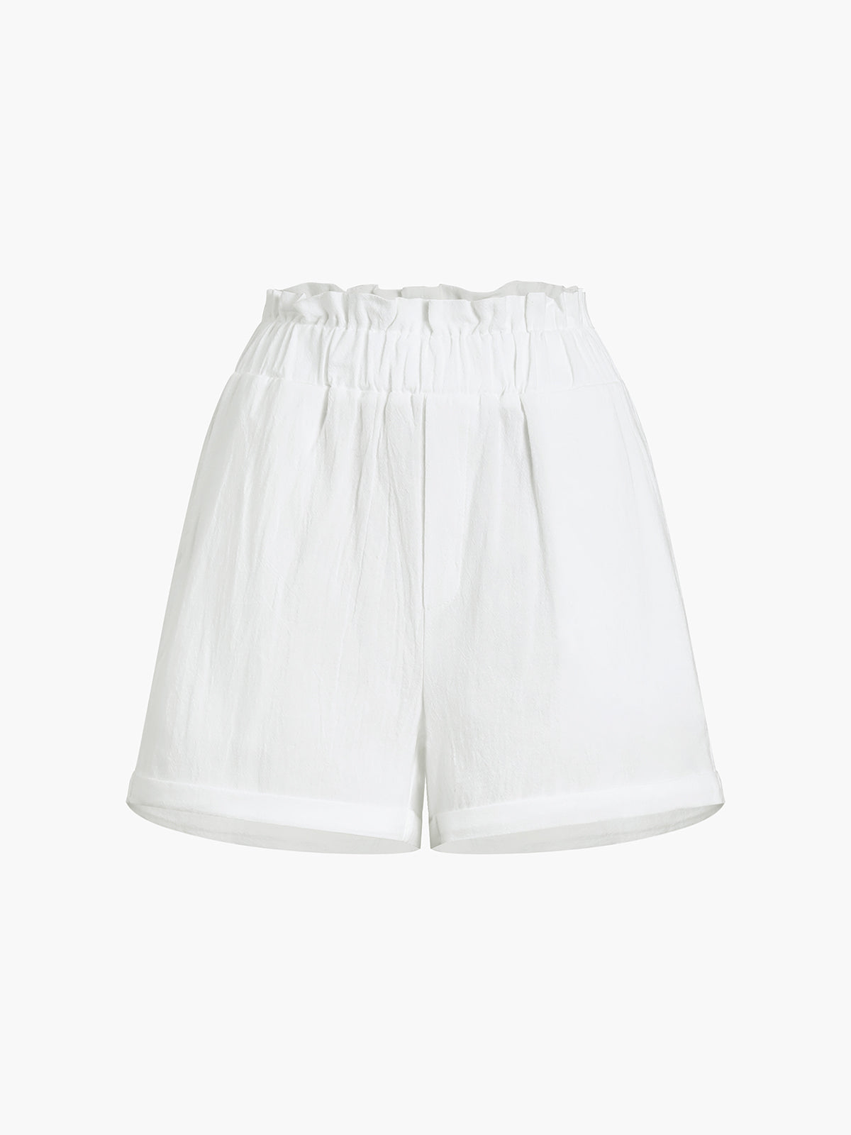 Solid Cotton Ruffle Shorts Sets