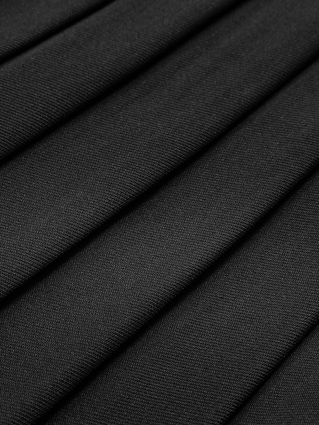 Suit Waistcoat With Pleated Mini Skirt Set