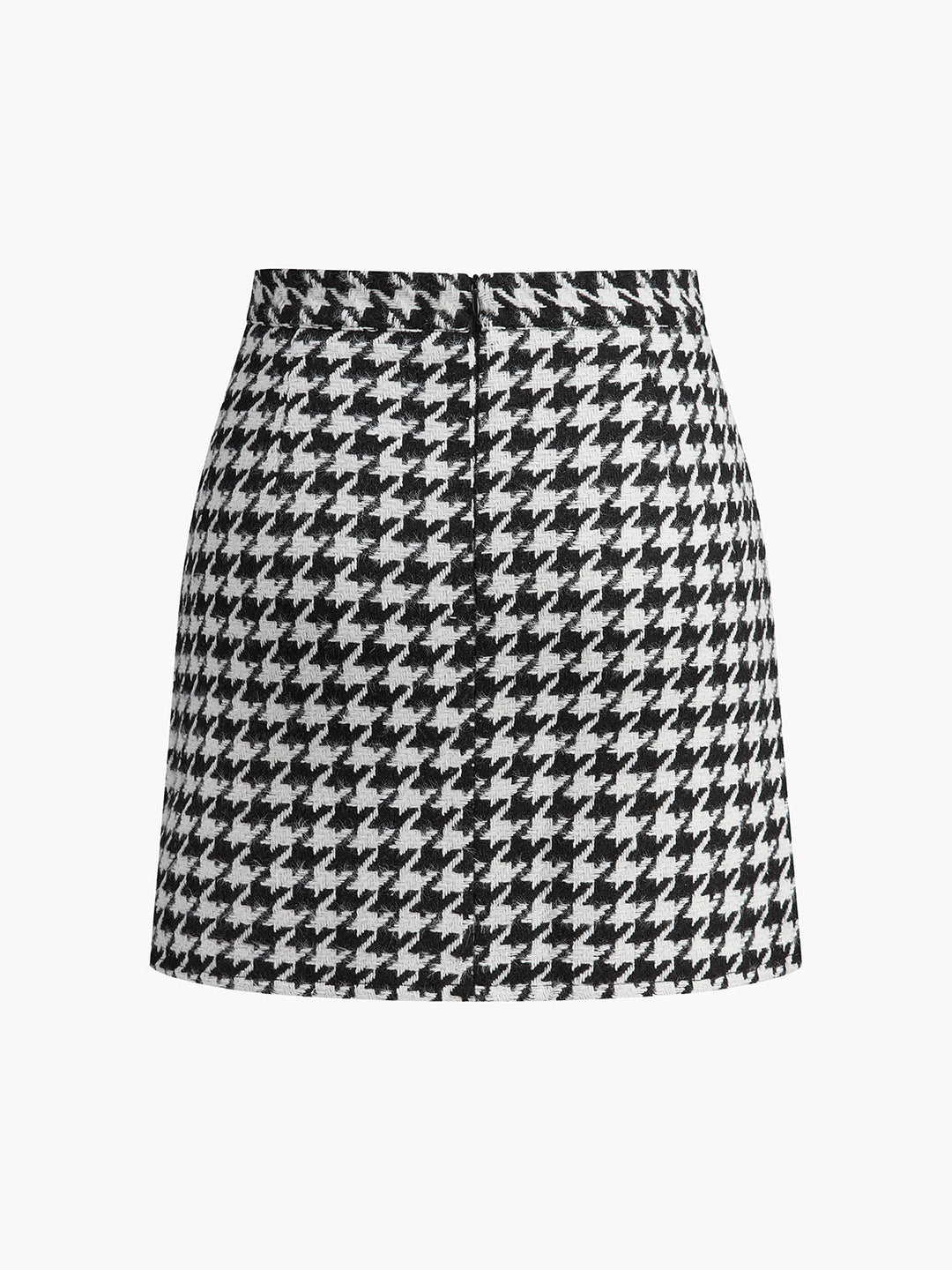Plaid Tweed Mini Skirt