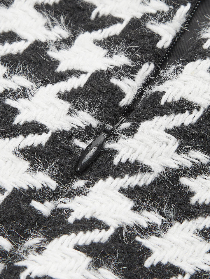 Plaid Tweed Mini Skirt