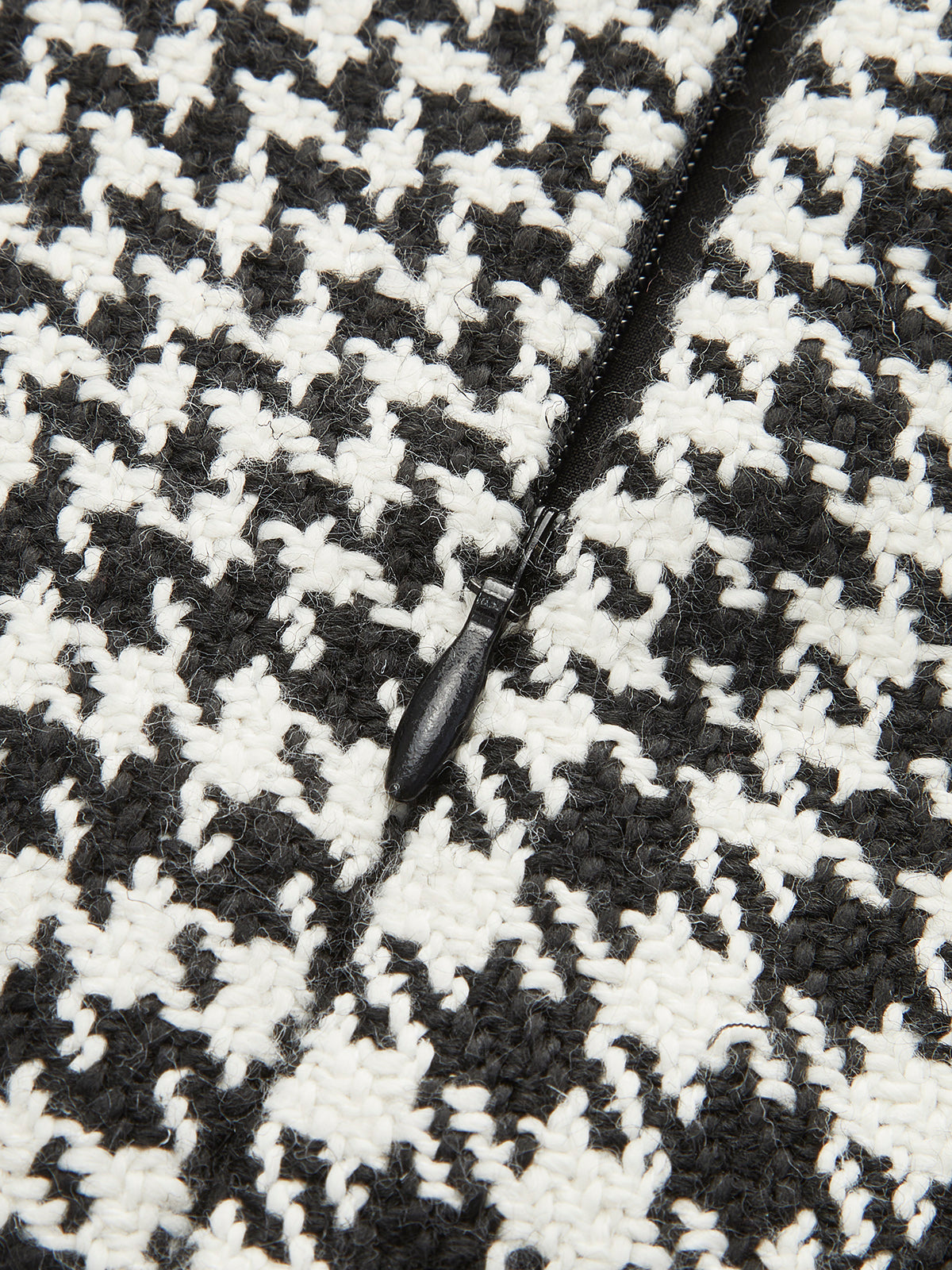 Wool-Blend Checked Mini Skirt