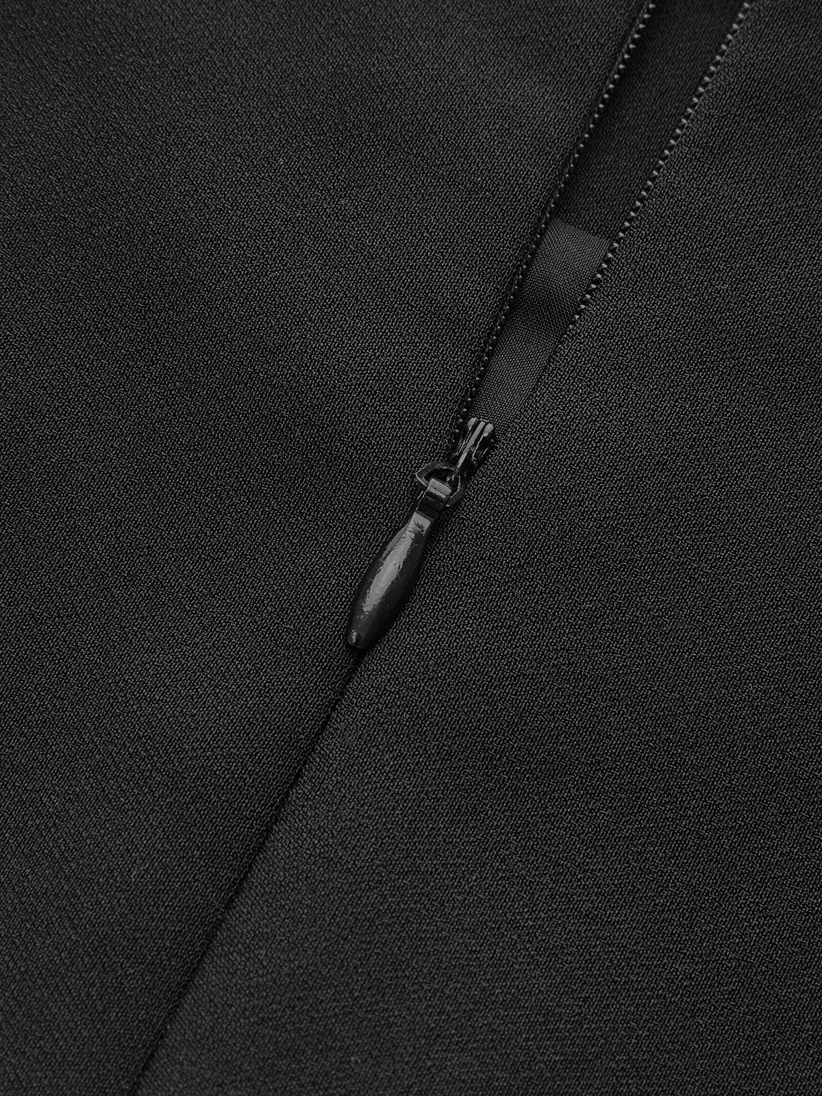 Beaded Tulle Trim A Line Skirt