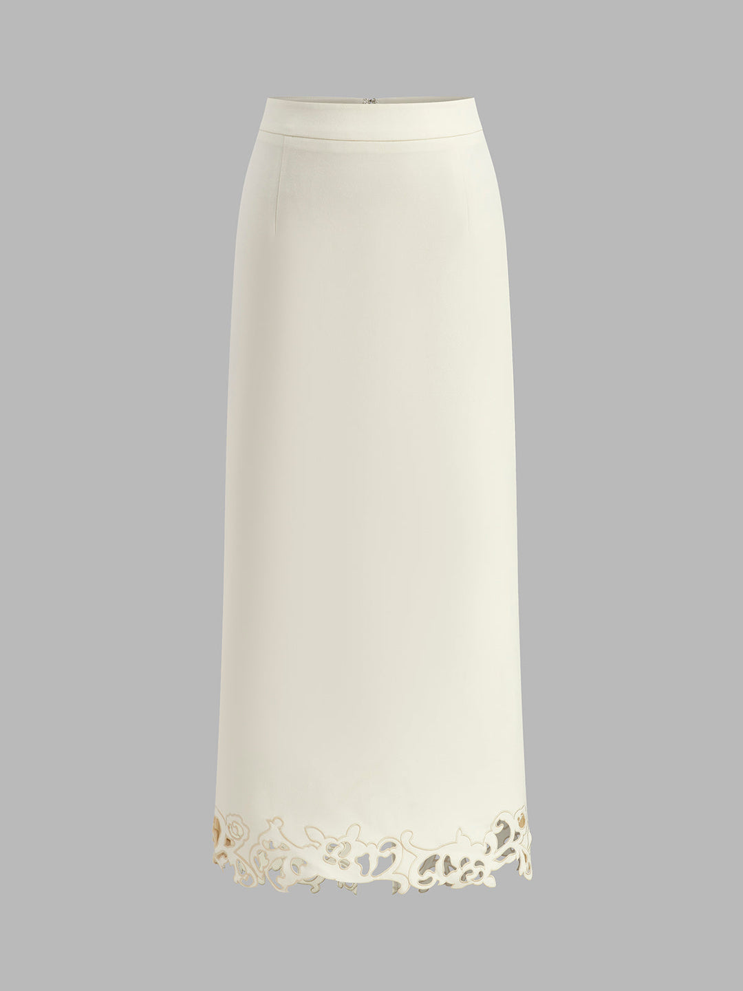 3D Embroidered A-Line Skirt