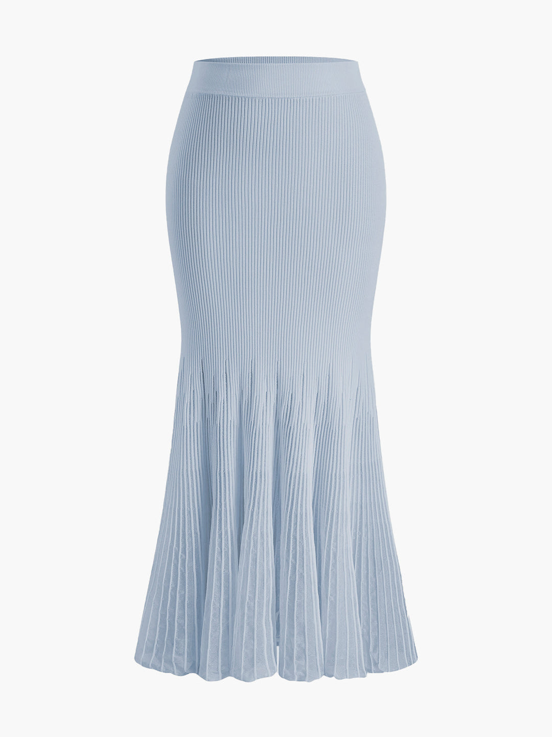 Mesh Panel Pleated Skirt