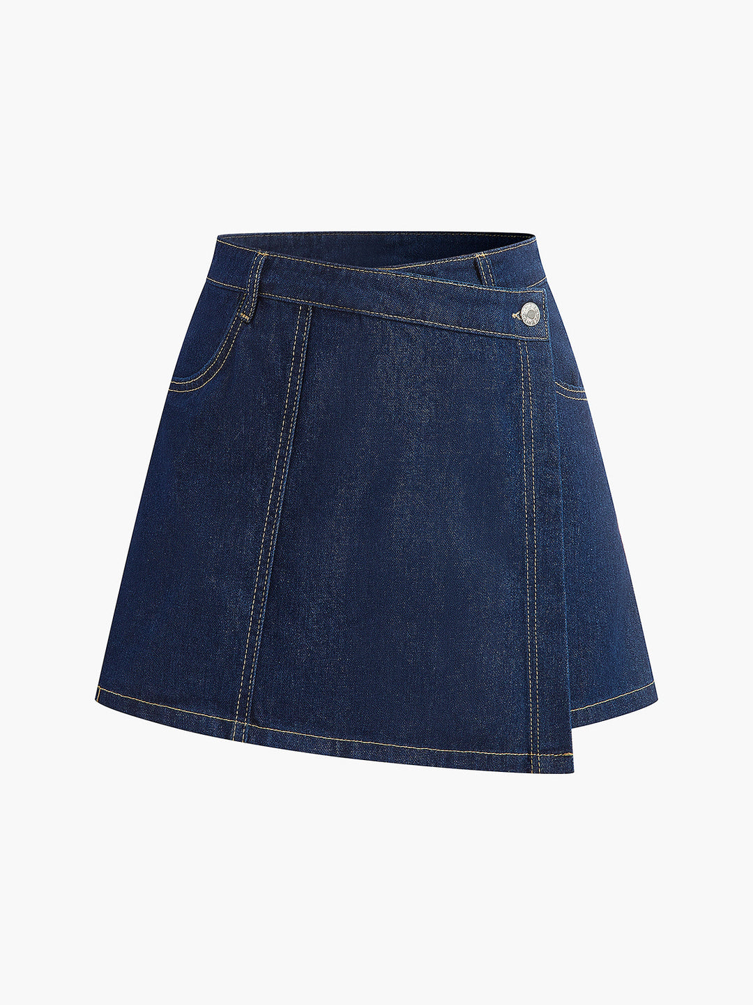 Denim Pocket Detail Shorts Set