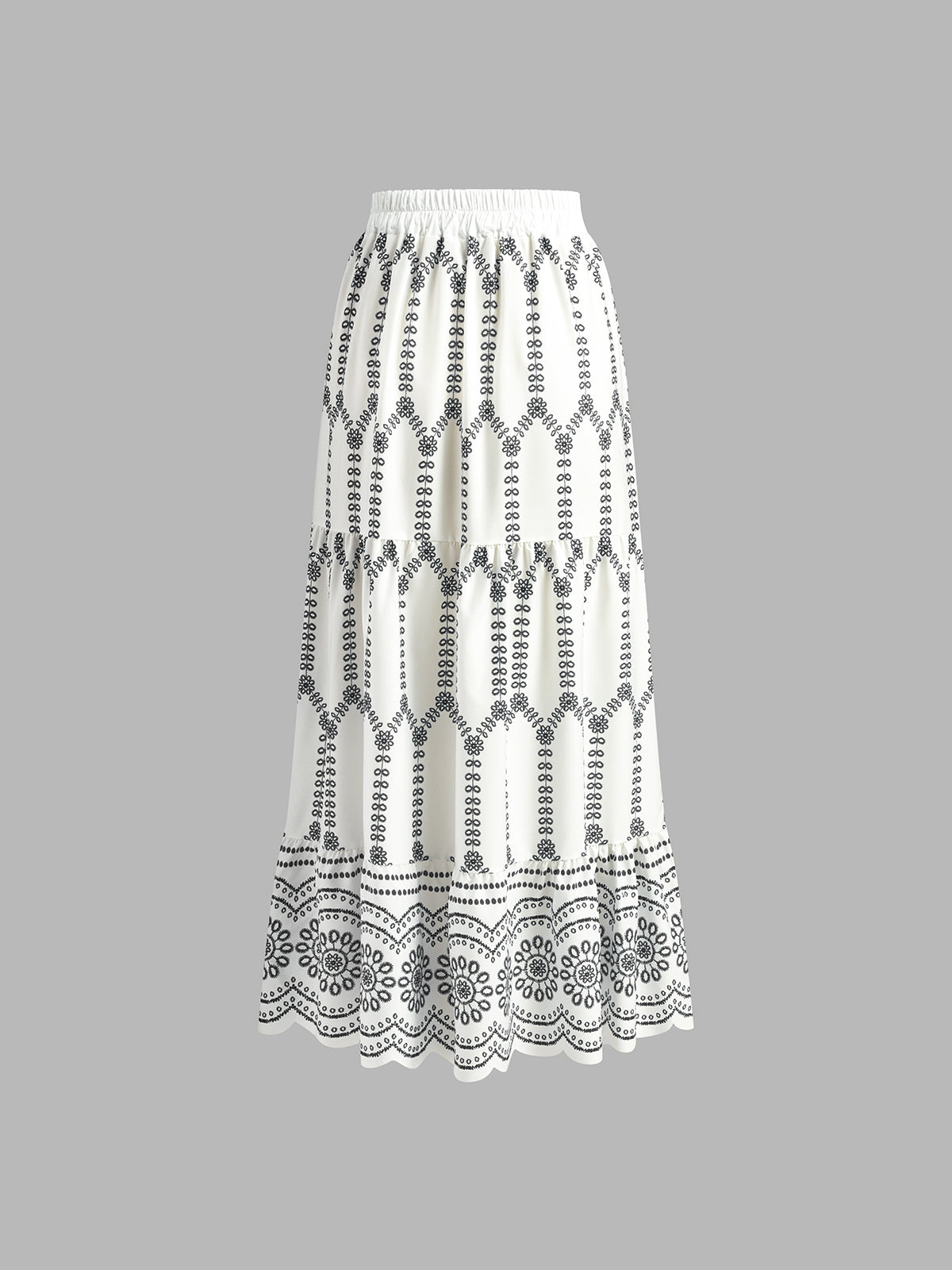 Printed Sleeveless Tie Back Skirt Set