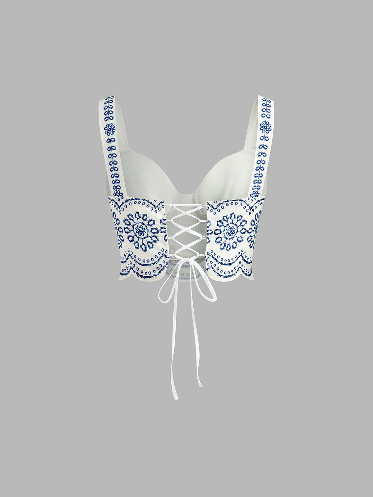 Printed Sleeveless Tie Back Skirt Set