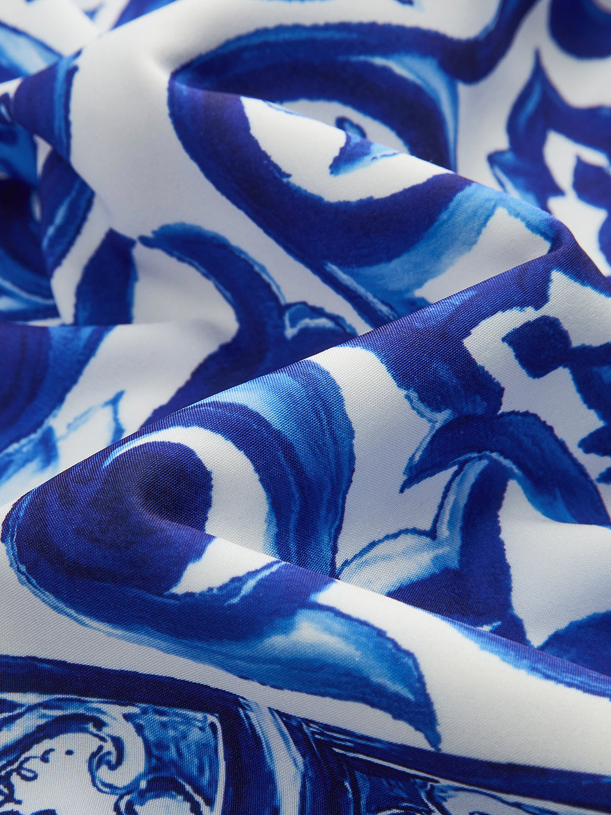 Boho Print Satin Skirt