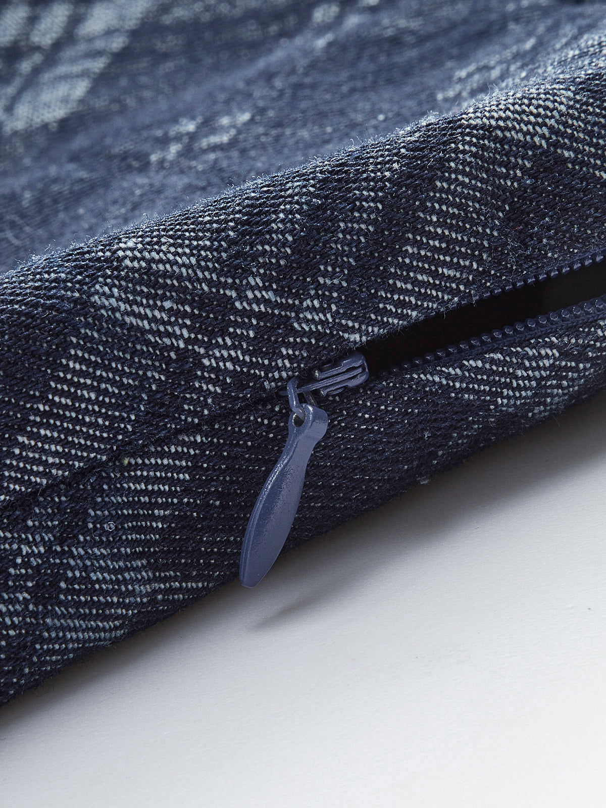 Checkered Print Mid-Waist Denim Short