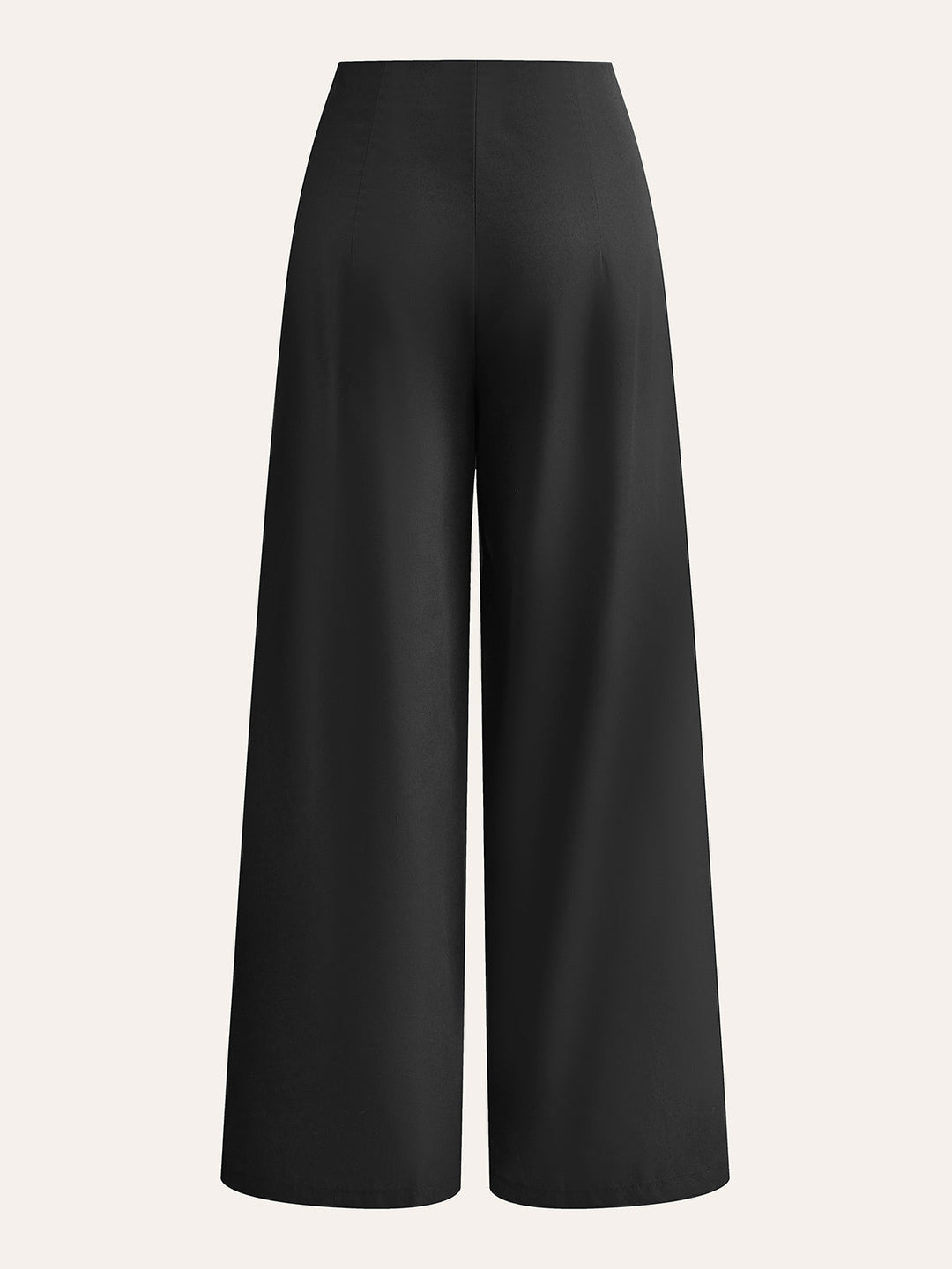 Embroidered High-Waist Wide-Leg Pants