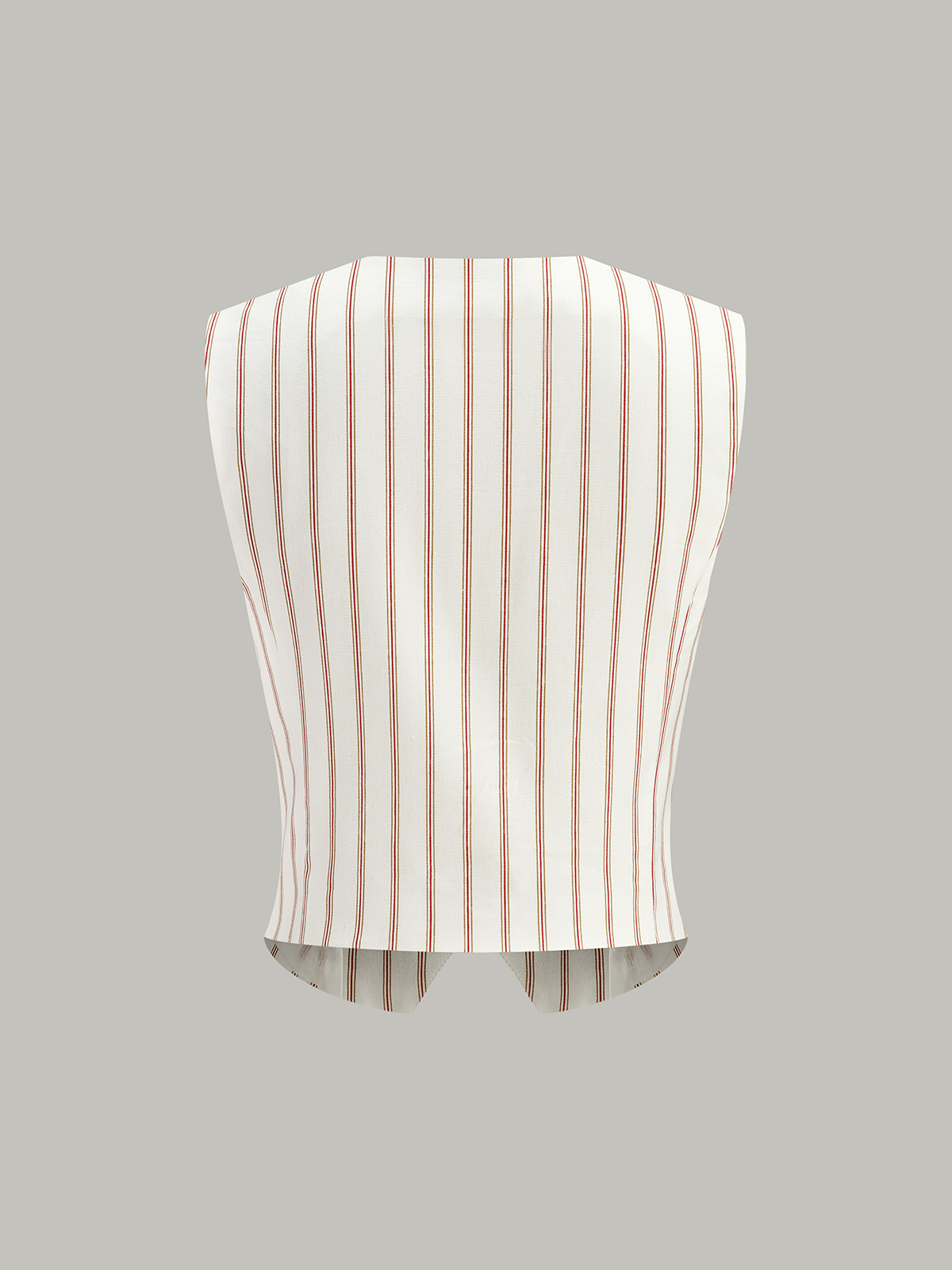 Belted Striped Shorts Set