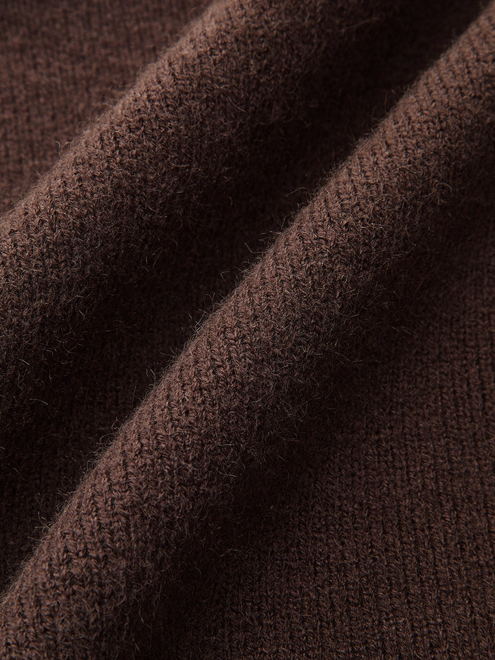 Lamb Sleeve Metal Button Knit Top and Skirt Set