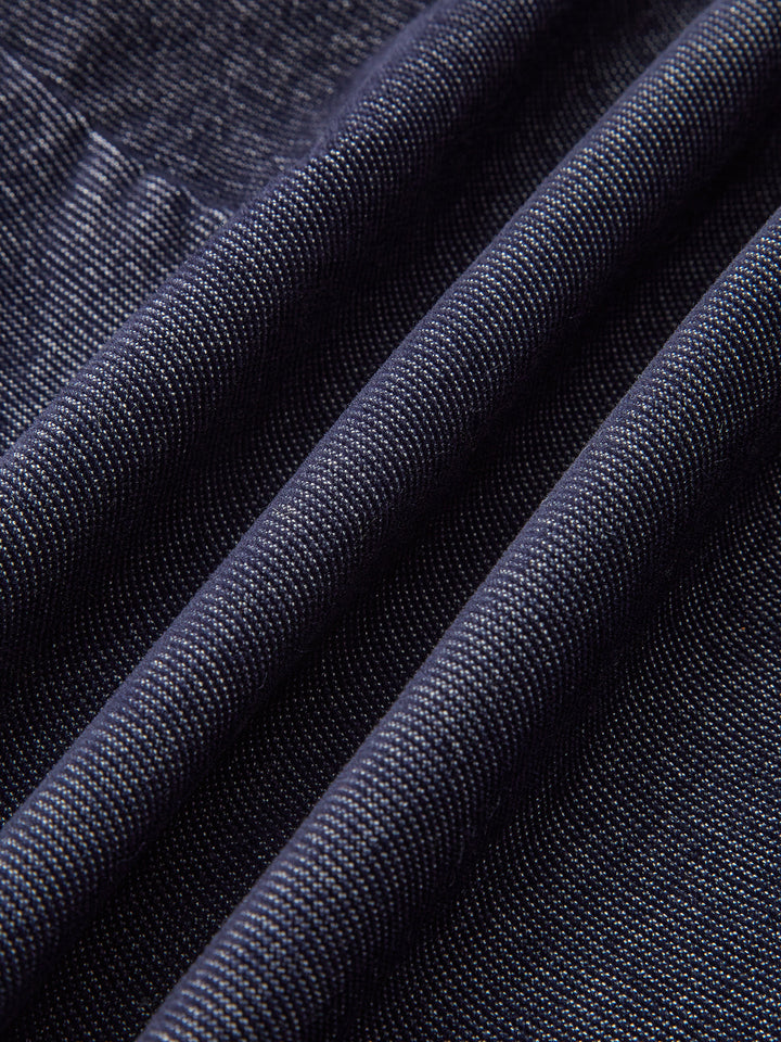 Metal Button-Front Mini Skirt