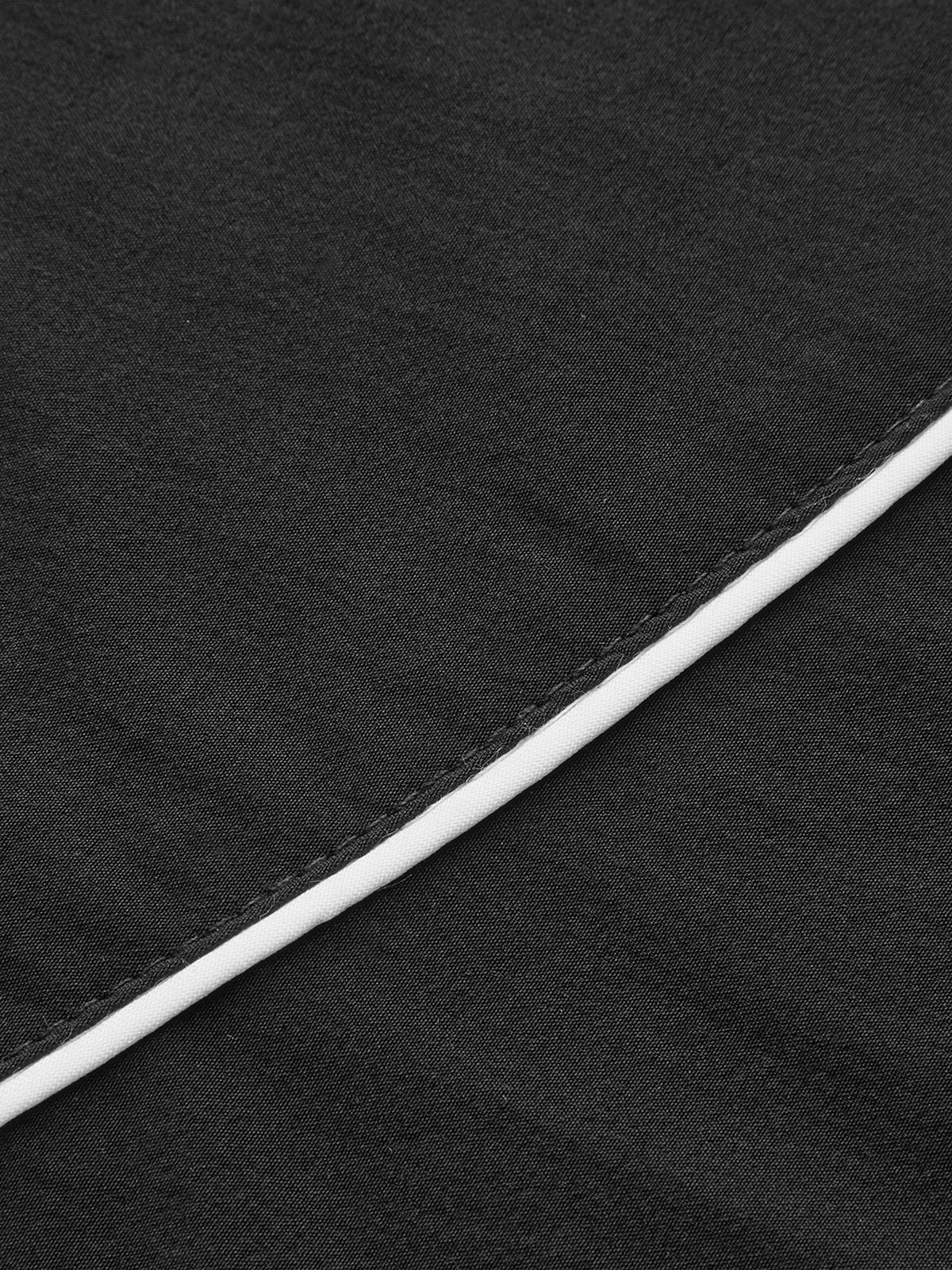 Contrast Waistband Drawstring Wide-Leg Pants