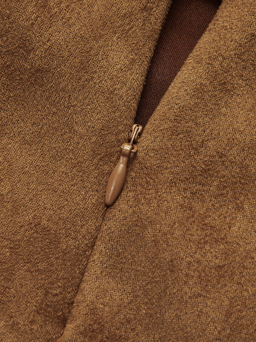 Suede Effect Twist Mini Skirt