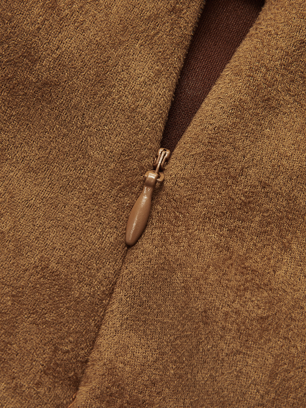 Suede Effect Twist Mini Skirt