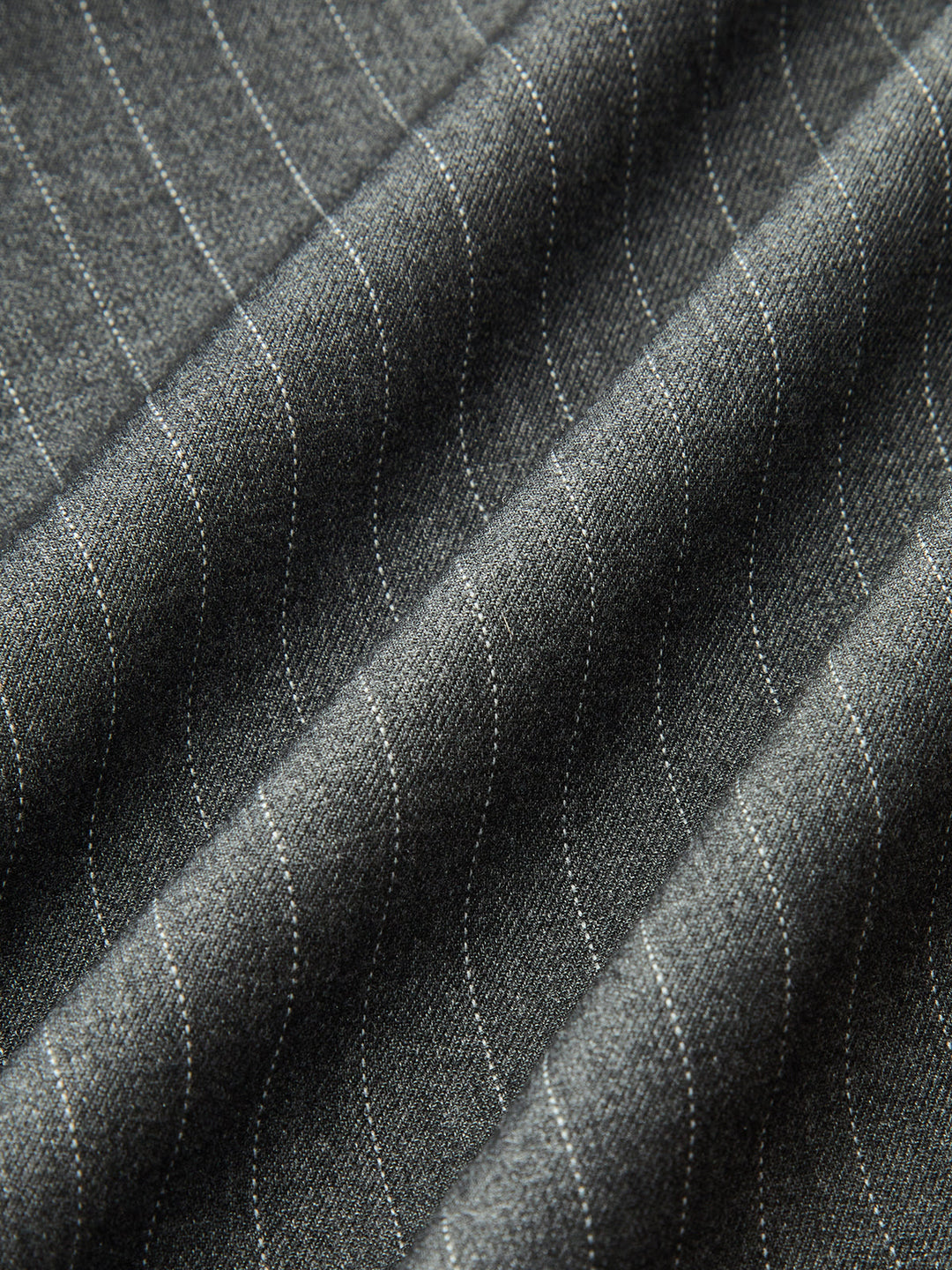 Contrast Ruffle Waistband Pinstripe Pants