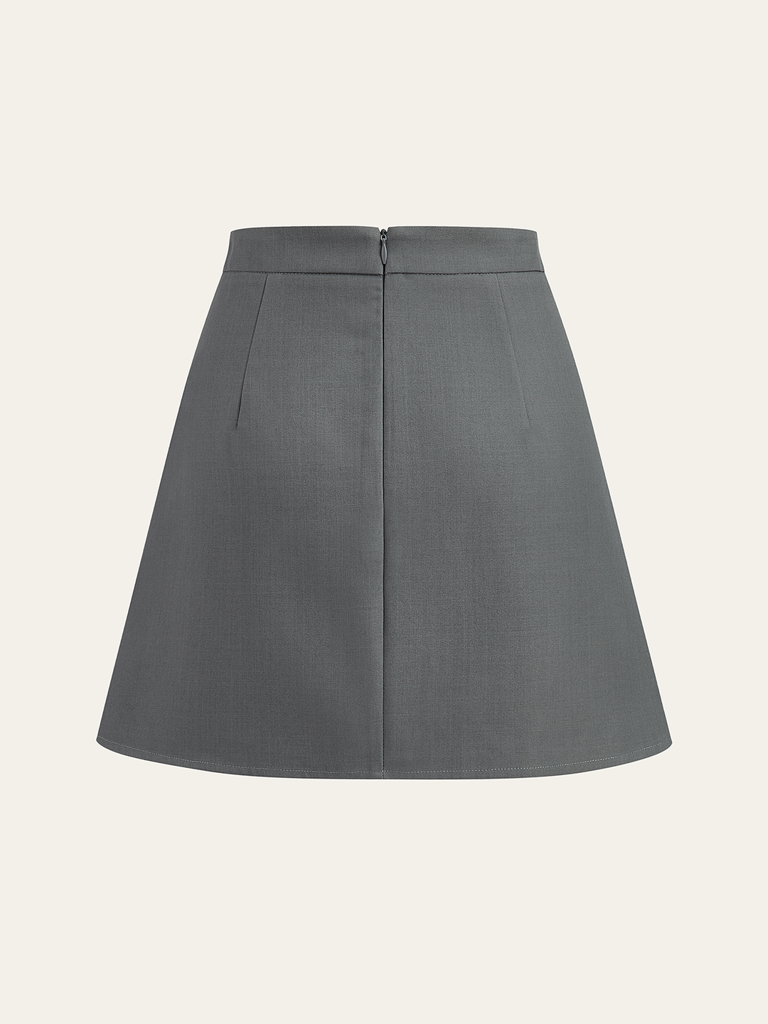 A-Line Floral Rhinestone Mini Skirt