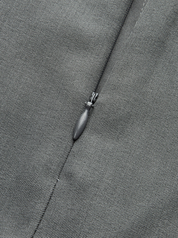 A-Line Floral Rhinestone Mini Skirt