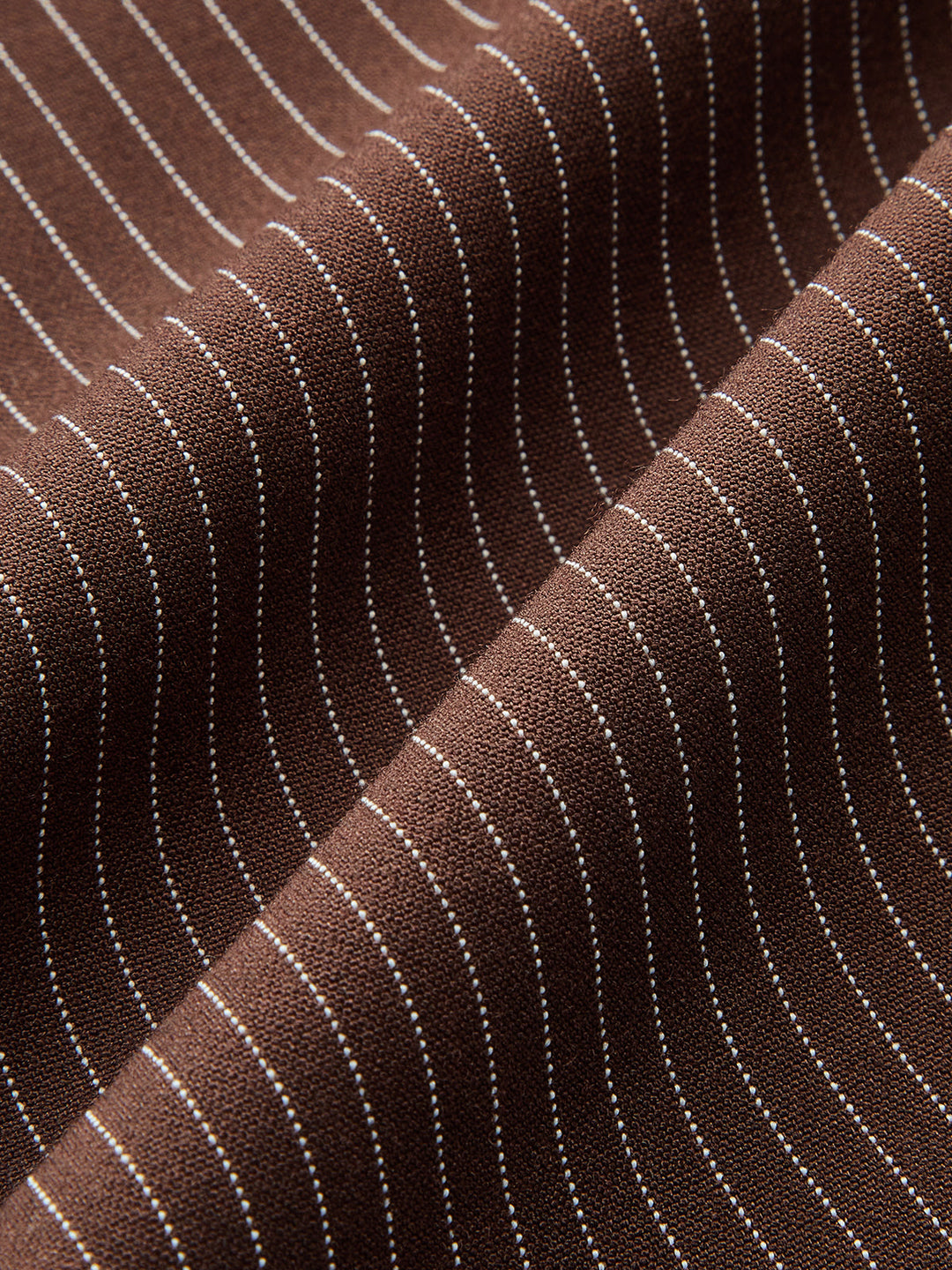 Mid-Waist Pinstriped Wide-Leg Pants