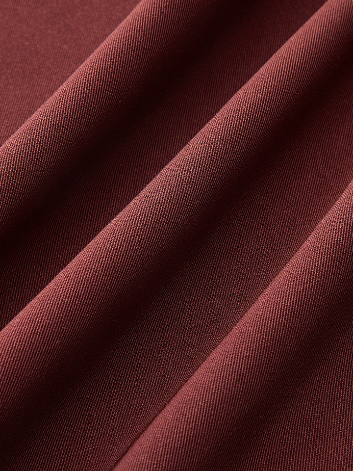 Belted Pleated Wide-Leg Pants